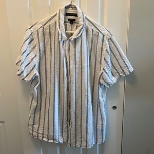 Large slim fit linen shirt from Banana Republic.